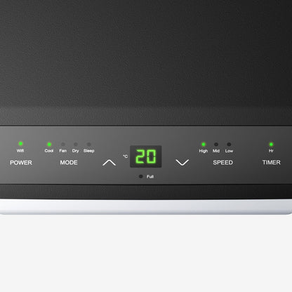 Pro Breeze 14,000 BTU 3-in-1 Portable Air Conditioner with Dehumidification Function - Smart Wifi App